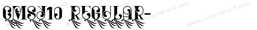 cmsy10 Regular字体转换